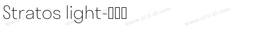 Stratos light字体转换